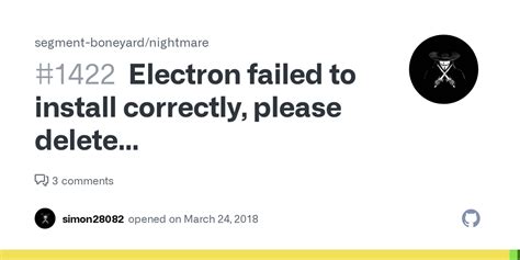 electron failed to install correctly